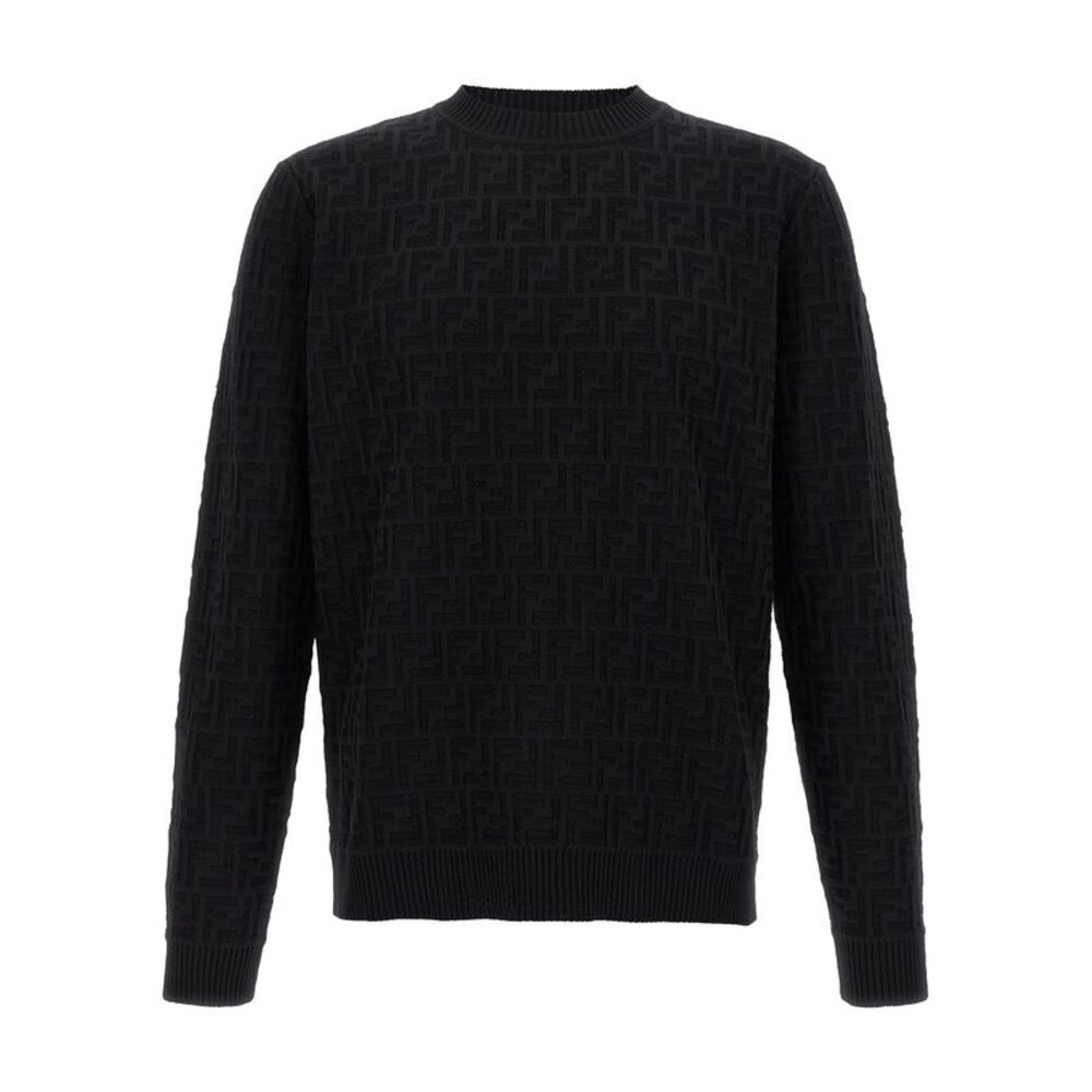Fendi Black Cotton Men's Cardigan